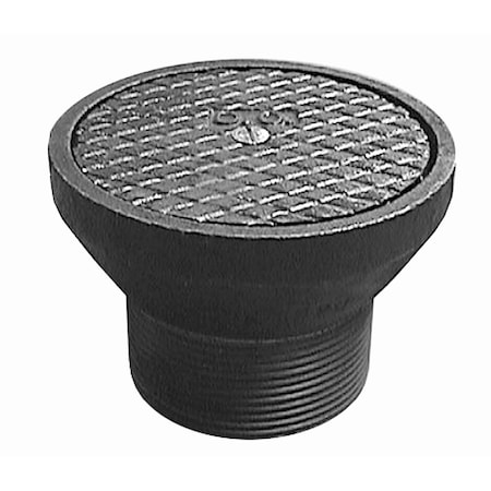 Jones Stephens 3-1/2in Cast Iron Spuds, Covers For Heavy Duty Cleanouts-3in IPS Brass Plug D62236